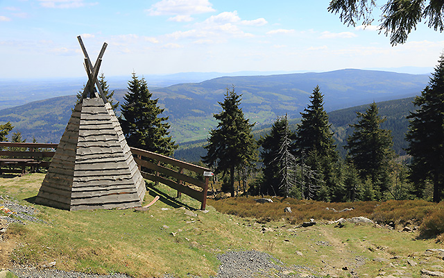 Gebirge Stog Izerski (1107 Meter)